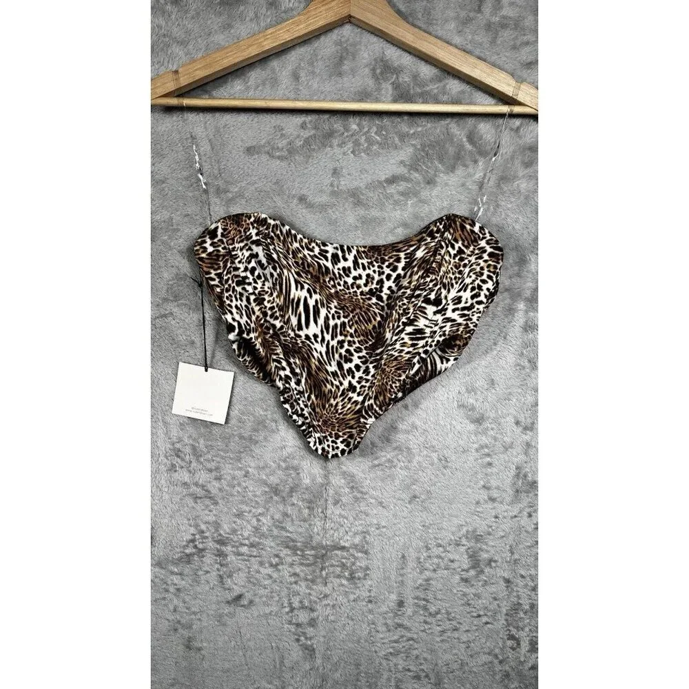 Superdown Loraine Bustier Top - Leopard Print (Size XS, New with Tags) - Picture 4 of 15